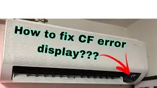 How to fix CF ( Cooling Failure) error display | Samsung Split Type Airconditioner | Mitch Tv