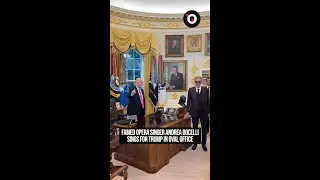 Italian opera legend sings for Trump at White House