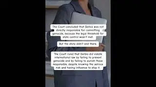 This case proved that in international law, doing nothing can still be a crime. #Genocide#HumanRight