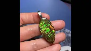 What Is Ammolite? Discover Canada's Rare Rainbow Gemstone Jewelries Pendants #ammolite #jewelry
