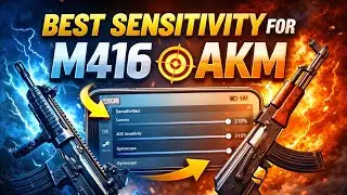 🔥 BGMI Best Sensitivity for M416 & AKM (No Gyro / iOS & Android) 🔥