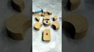 Amazing Sand Cake Making Shape ASMR #shorts #viral #kineticsand
