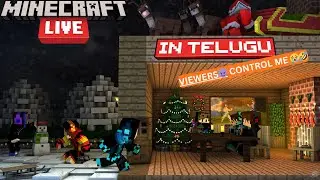 VIEWERS 😈 CONTROL ME 😭 | Minecraft LIVE IN TELUGU 🔴 Chat Challenges & Chaos part-2