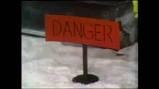 Classic Sesame Street - Big Bird And Luis Danger Sign 1972