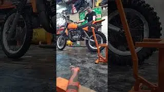 CZ 250 кросс, запуск на холодную