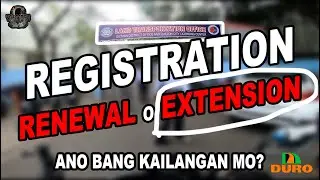 LTO MOTORCYCLE REGISTRATION   EXTENSION