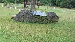 At Osteen Cemetery.