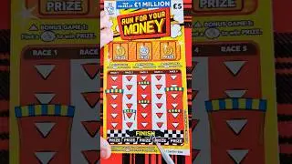 &pound;5 run for your money lotto scratch card  #scratchcards #lottery#shorts #money #trending