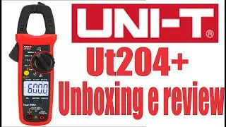 Alicate Amperímetro UNI T Modelo UT 204+ Mesmo Fabricante Minipa Função NCV Corrente AC DC