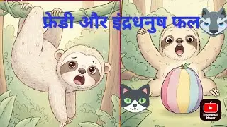 फ्रेडी और इंद्रधनुष का फल🌟AI animated cartoon story&hearts;️#animatedstories #cartoonstory #longvideo#story
