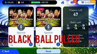 Black Ball From Spanish 50 Stars Box Draw Pes 18 MOBILE