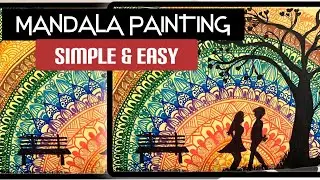 Simple mandala painting by the sketch pen 🙏🏻🙏🏻