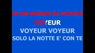 Renato Zero  -  Voyeur  -  base karaoke