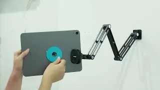 OHLPRO Magnetic Wall Mount for Tablet &ndash; 360&deg; Adjustable Aluminum Arm with Strong N52 Magnets