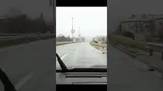 Winter and Rain Road Magic ❄️🌧️ Driving in Heavy Snow | ASMR Therapy