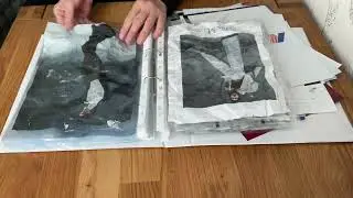 ASMR-PAPER. PLASTIC SHEET PROTECTORS TURNING. PAGE CRUMPLING. #asmrpaper#hygge#sleep#cozy