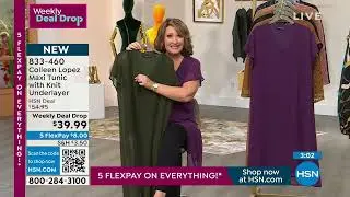Colleen Lopez Maxi Tunic with Knit Underlayer
