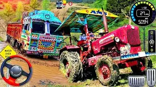 Tractor ki Power! 💪 Chained Truck Rescue Mission - Offroad Gameplay #4 @Mobilegamertv-w3y.