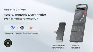 HiDock P1 & P1 mini-AI Voice Recorder for Bluetooth Earphone