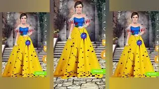 Cinderella Princess Yellow & Blue Dress 💛💙 | Dreamy Fashion Transformation