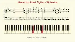 How To Play Piano: Marvel Vs Street Fighter 