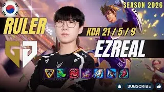 GEN Ruler EZREAL ADC vs ZIGGS - Patch 26.1 KR Ranked | lolrec