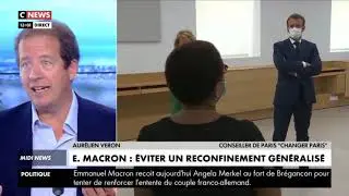 Florian Philippot 200821 CNews masque en entreprise