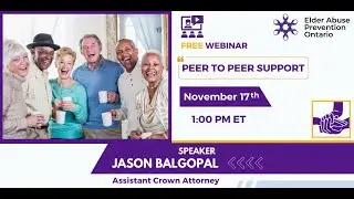 Peer to Peer Support: For Older Adults and Those who Support Them