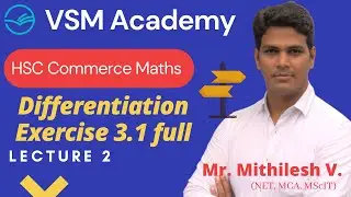 Differentiation Exercise 3.1 Full | Lecture2 | VSM Academy