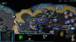 StarCraft 2 Terran vs Zerg I am here