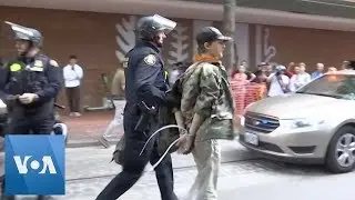 13 Arrested at Portland Right-Wing Rally