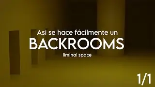 &iquest;Como hacer un BACKROOM en BLENDER? 1/1