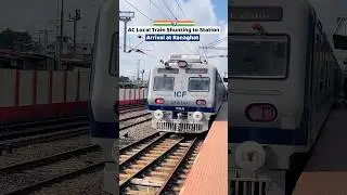 AC Local Train Shunting to Station Arrival at Ranaghat 😍🇮🇳 #aclocaltrain