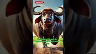 The farmer hungry buffalo run away from home | Joy AI #ai #cow #farmer #ytshorts #shortsfeed #video