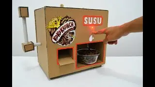 WOW! MESIN VENDING MACHINE KOKO KRUNCH PLUS SUSU UNIK BERFAEDAH DARI KARDUS