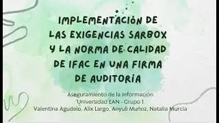 Implementaci&oacute;n de las exigencias SARBOX y la norma de calidad de IFAC en una firma de auditoria