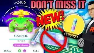 DON'T MISS IT! ROCKET EVENT IN POKEMON GO // TM FRUSTRATION, SHINY SHADOW VENUSAUR + 200 BATTLES