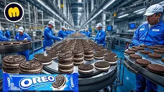 Как производят печенье Oreo на фабрике | Процесс производства печенья Oreo