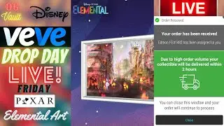 VeVe Drop Day LIVE - Disney PIXAR Elementals Concept Art Digital Collectible NFT Drop! Good Luck!!