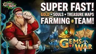 Gems of War - Gold Farming, Soul Farming and Treasure Map Farming Kris Krinkle Explore 10 Team.