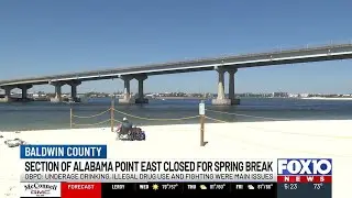 Popular beach closed again for spring break in Orange Beach