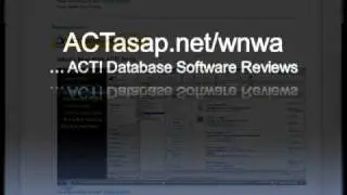 Обзоры программного обеспечения для баз данных ACT от Sage (ACT! 2010 и далее)