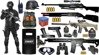 Special Forces Military Toy Gun Set Unboxing, Shotgun, M416, SCAR L, 98K AWM, Glock, Hi Capa, Sig 17