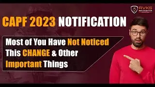 New Changes in CAPF 2023 Notification | CAPF Physical Requirements
