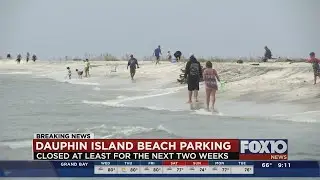 Dauphin Island beach parking closed to visitors