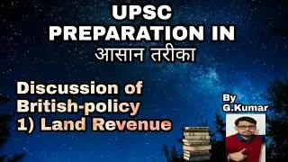 British policy- land revenue for Upsc