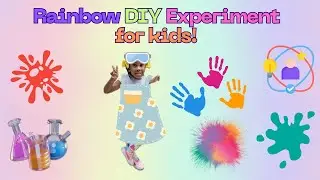 Rainbow DIY Experiment for kids! |Toddlers | Preschool |Color | Glue | Experiment | Fun | Family!