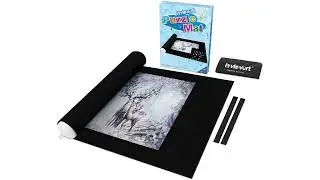 Lavievert Jigsaw Puzzle Roll Mat Puzzle Storage Puzzle Saver for Up to 1,500 Pieces   Comes with A D