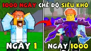 1000 ngày PHÁ ĐẢO CHẾ ĐỘ SIÊU KHÓ cùng con HƯƠU ĐIÊN trong 99 NIGHTS IN THE FOREST ROBLOX