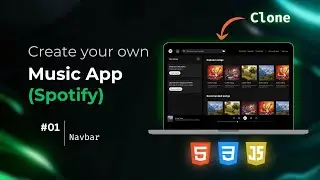 🎧 Building Spotify Clone Step-by-Step &ndash; EP1: Realistic Navbar Using HTML & CSS!